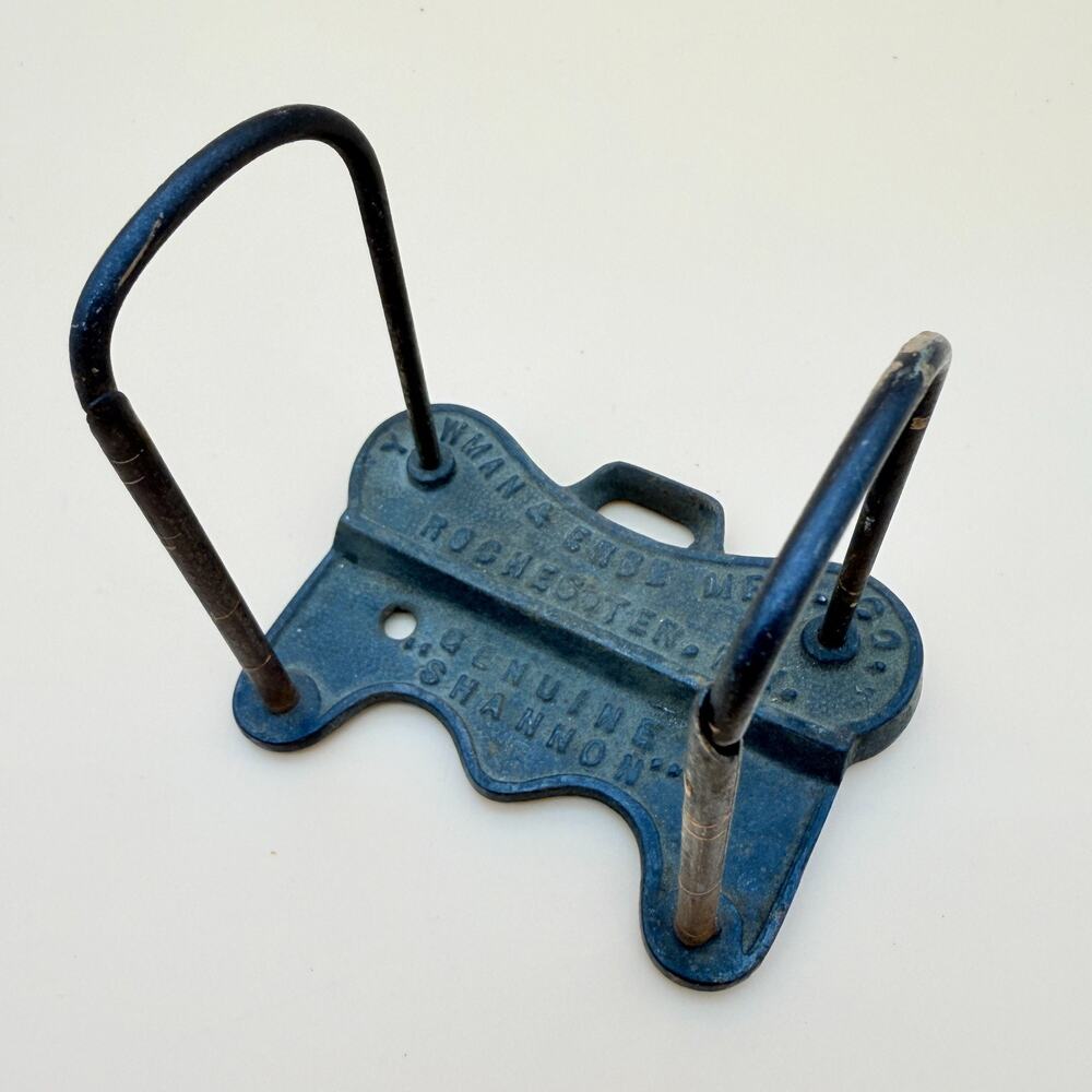 Yawman Erbe Shannon Wall File Receipt Holder Cast Iron Antique Office Rochester